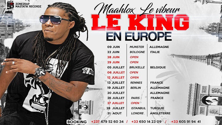 Concerts : Maahlox le vibeur en tournée européenne